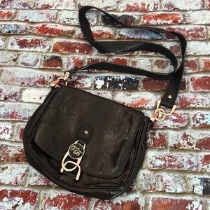 Ted Baker black leather crossbody